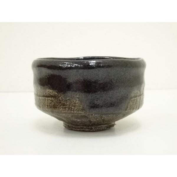 ys7411422; 宗sou 福井楽印造 織部黒茶碗（共箱）【道】 : お茶道具