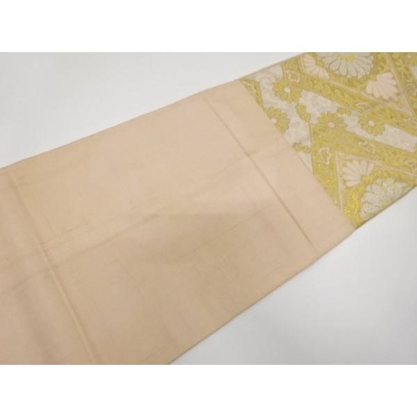 ys7434515; 宗sou 菱に菊唐草模様織り出し袋帯(材料)【アンティーク