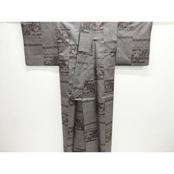 ys7493453; 宗sou 唐花模様織り出し本場泥大島紬着物(5マルキ)【着