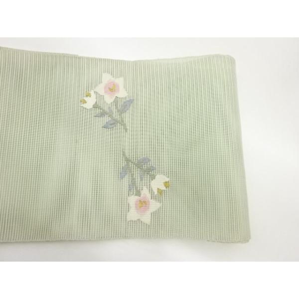 ys7518833; 宗sou 絽綴れ桔梗模様織出し名古屋帯【着】 : お茶道具