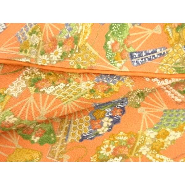 ys7527288; 宗sou 未使用品 扇に花古典柄小紋着物【着】 : お茶道具 