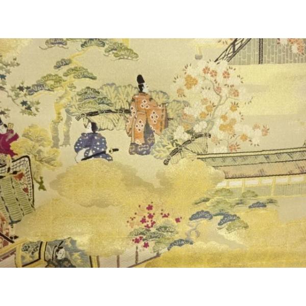 ys7529632; 宗sou 本金箔源氏物語絵巻織出し袋帯【着】 : お茶道具