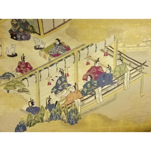 ys7529632; 宗sou 本金箔源氏物語絵巻織出し袋帯【着】 : お茶道具