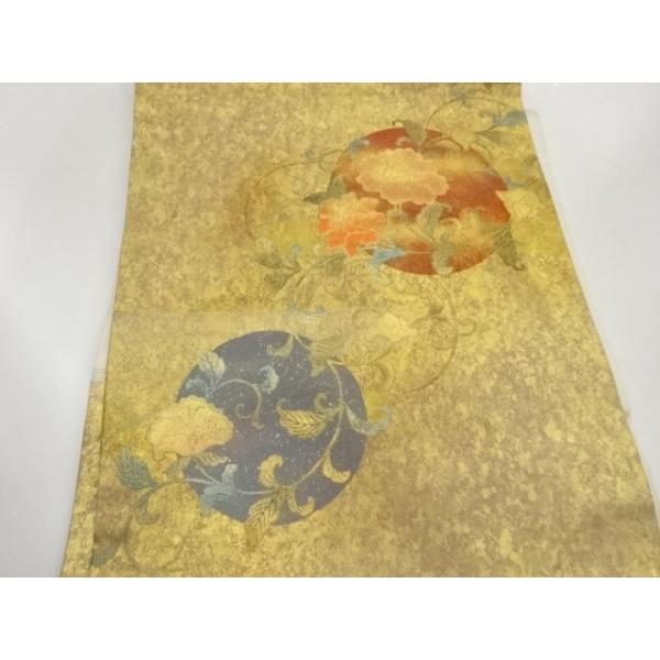 ys7581333; 宗sou 金彩花唐草模様名古屋帯【着】 |  | 01
