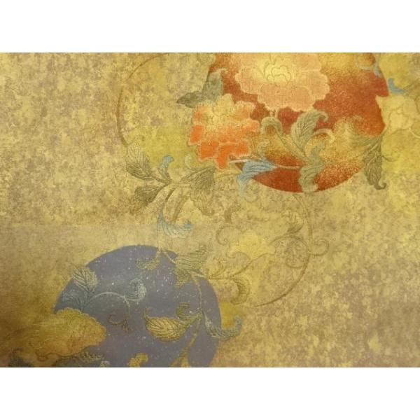 ys7581333; 宗sou 金彩花唐草模様名古屋帯【着】 |  | 03