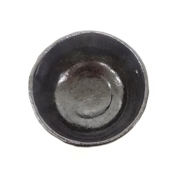 ys7593299; 宗sou 楽焼 佐々木松楽造 黒楽 茶碗(前大徳寺大橋香林書付