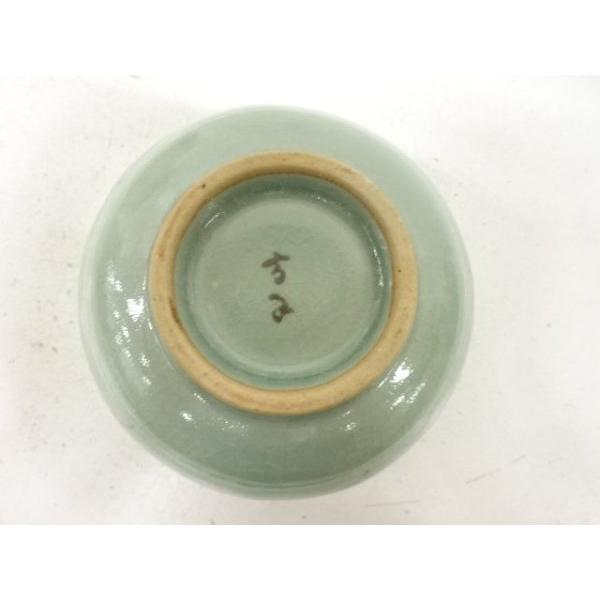 ys7805068; 宗sou 李方子造 高麗青磁 雲鶴 茶碗【道】 : お茶道具
