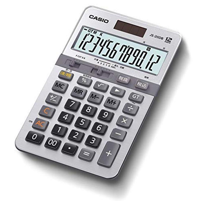 値引きする カシオ 本格実務電卓 JS-20DB-N ジャストタイプ グリーン購入法適合 日数&時間計算 12桁 電卓