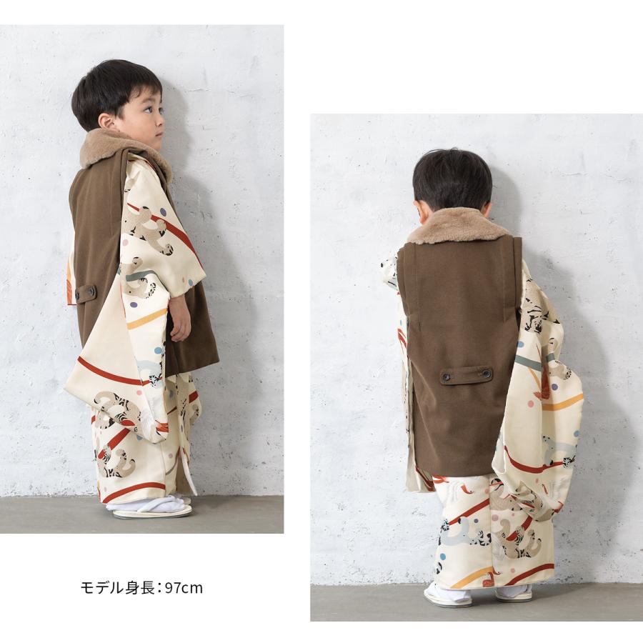 SOUBIEN（創美苑） 七五三 着物 3歳 販売 男の子 三歳 着物セット 被布 