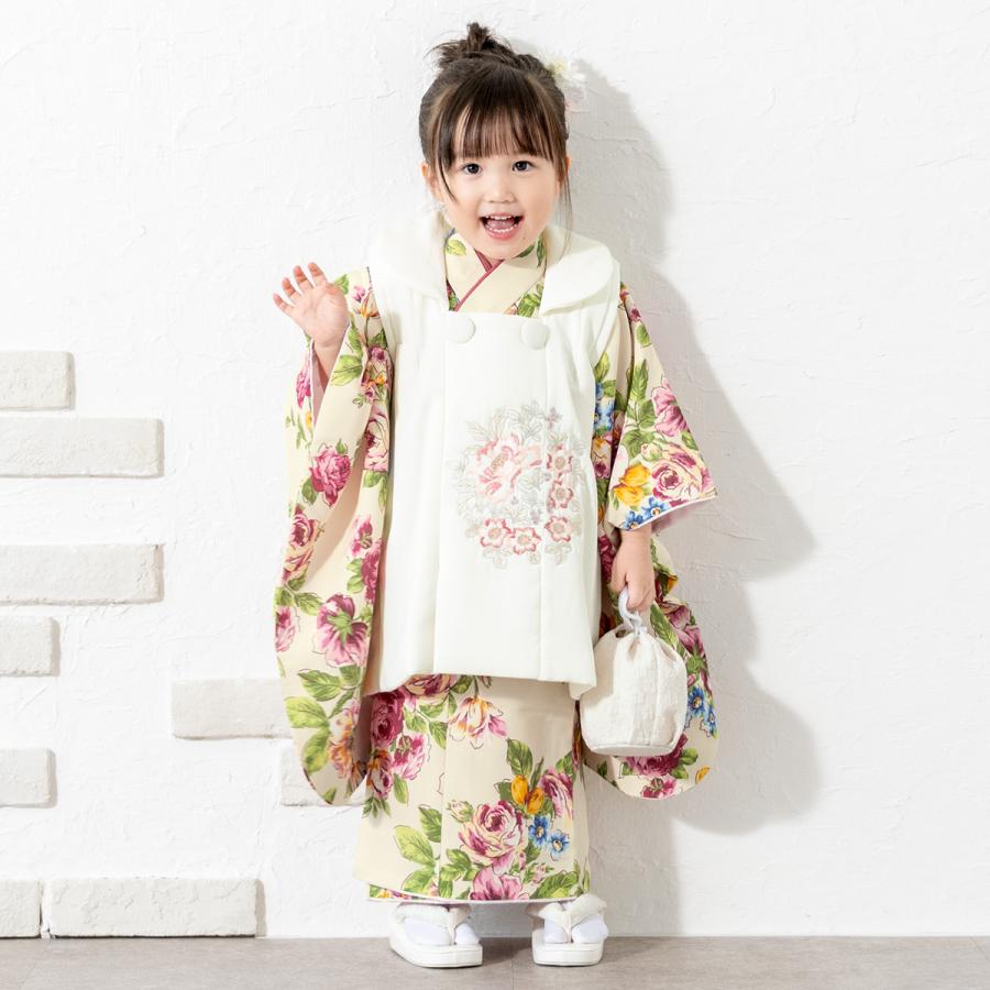 SOUBIEN（創美苑） 七五三 着物 3歳 販売 女の子 三歳 着物セット 被布