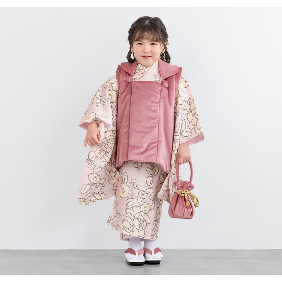 SOUBIEN（創美苑） 七五三 着物 3歳 レトロ 被布 2025新作 販売 女の子