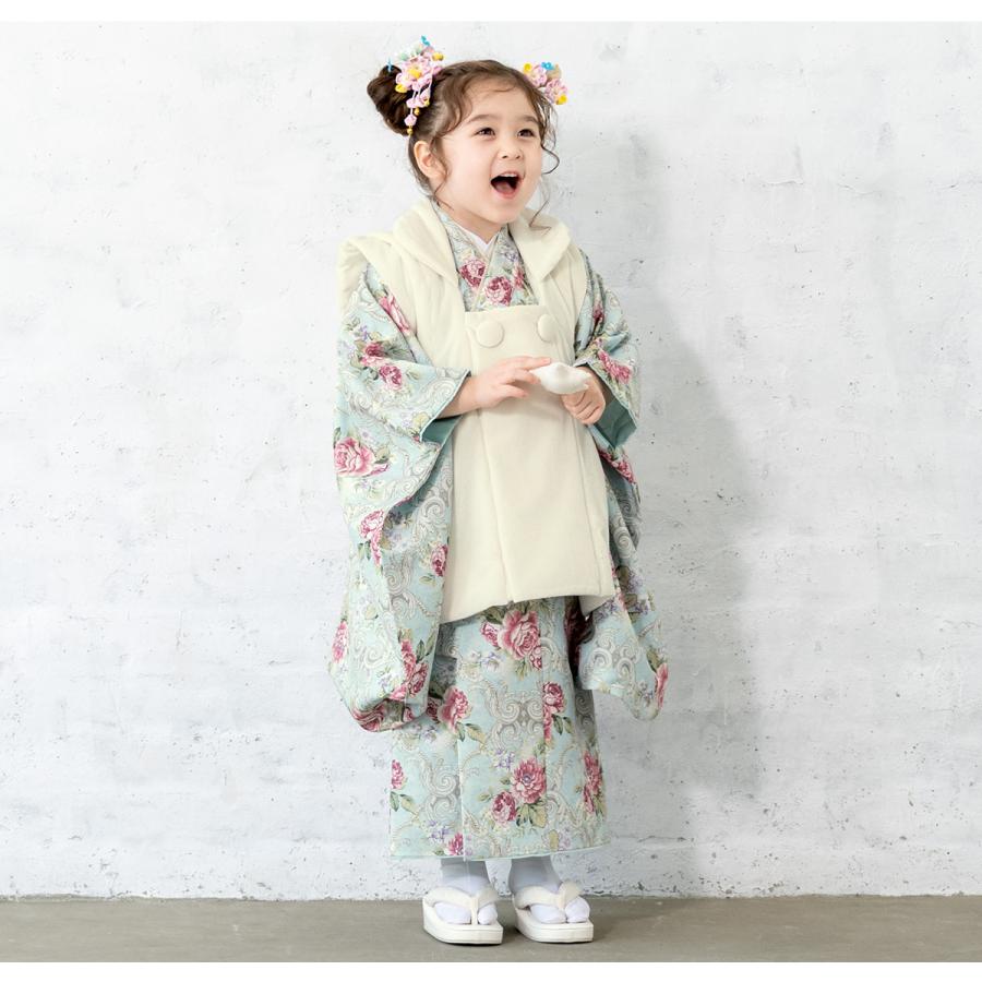 七五三 着物 3歳 販売 女の子 三歳 着物セット 被布セット 白系 七五三 着物 3歳 販売 女の子 三歳 着物セット 被布セット 白系