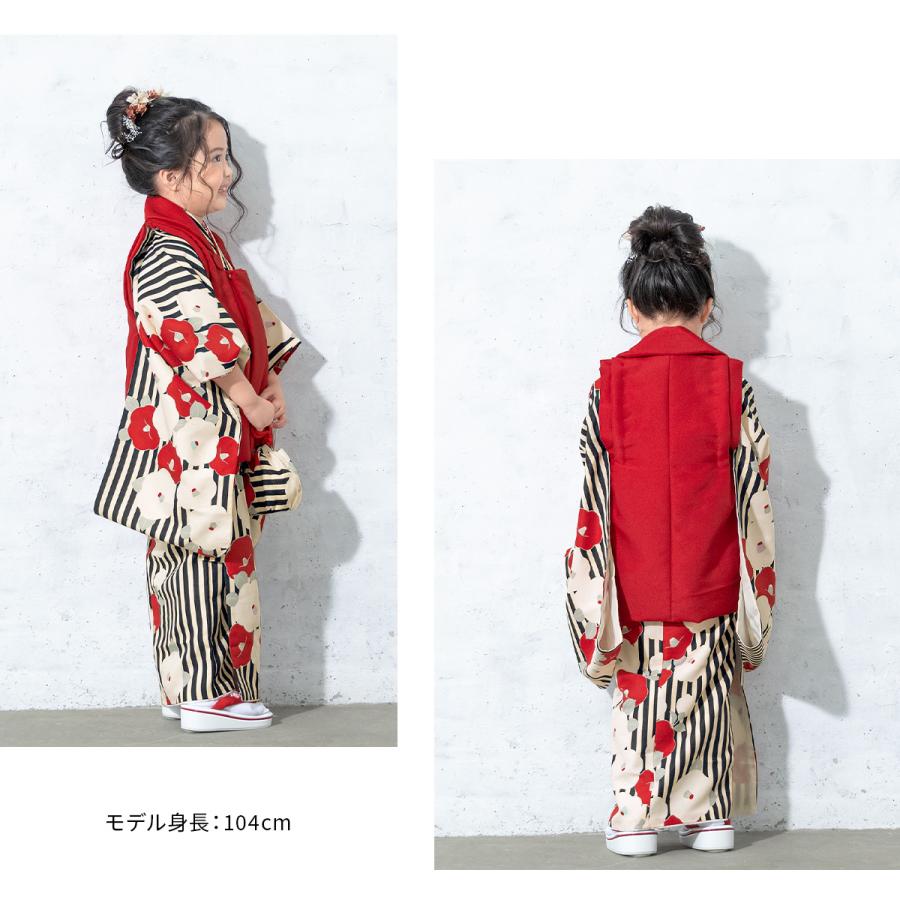 七五三 着物 3歳 販売 女の子 三歳 着物セット 被布セット 赤 黒 七五三 着物 3歳 販売 女の子 三歳 着物セット 被布セット 赤 黒