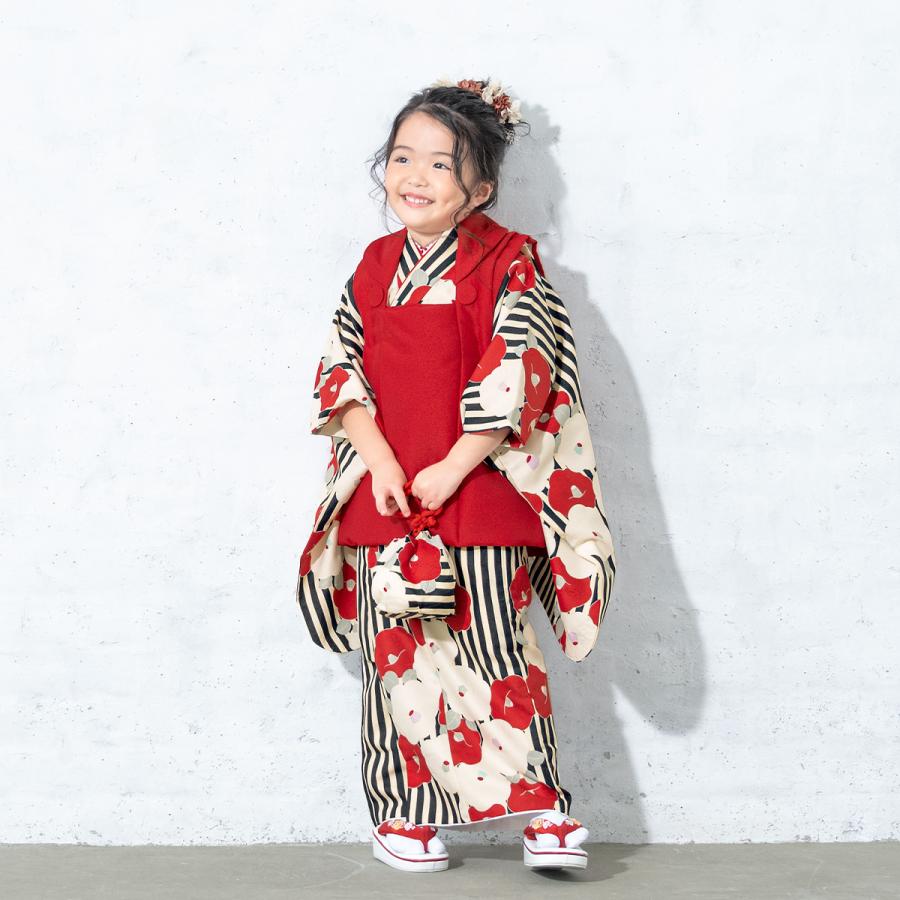 七五三 着物 3歳 販売 女の子 三歳 着物セット 被布セット 赤 黒 七五三 着物 3歳 販売 女の子 三歳 着物セット 被布セット 赤 黒