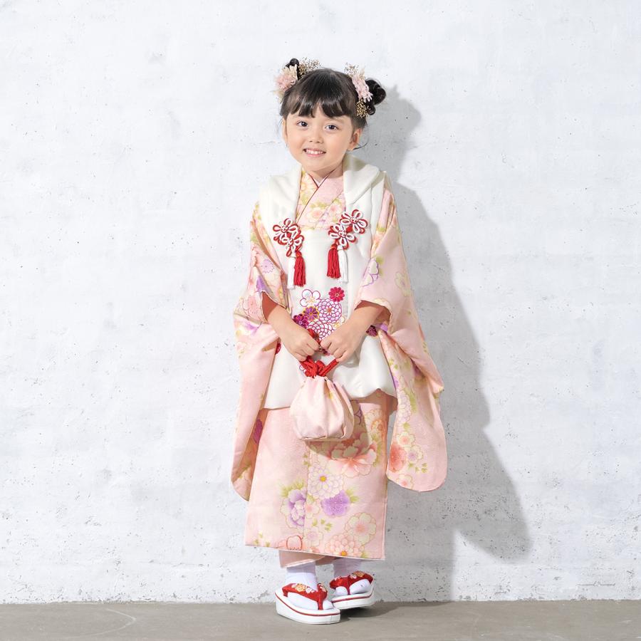 七五三 着物 3歳 販売 女の子 三歳 着物セット 被布セット 白 七五三 着物 3歳 販売 女の子 三歳 着物セット 被布セット 白