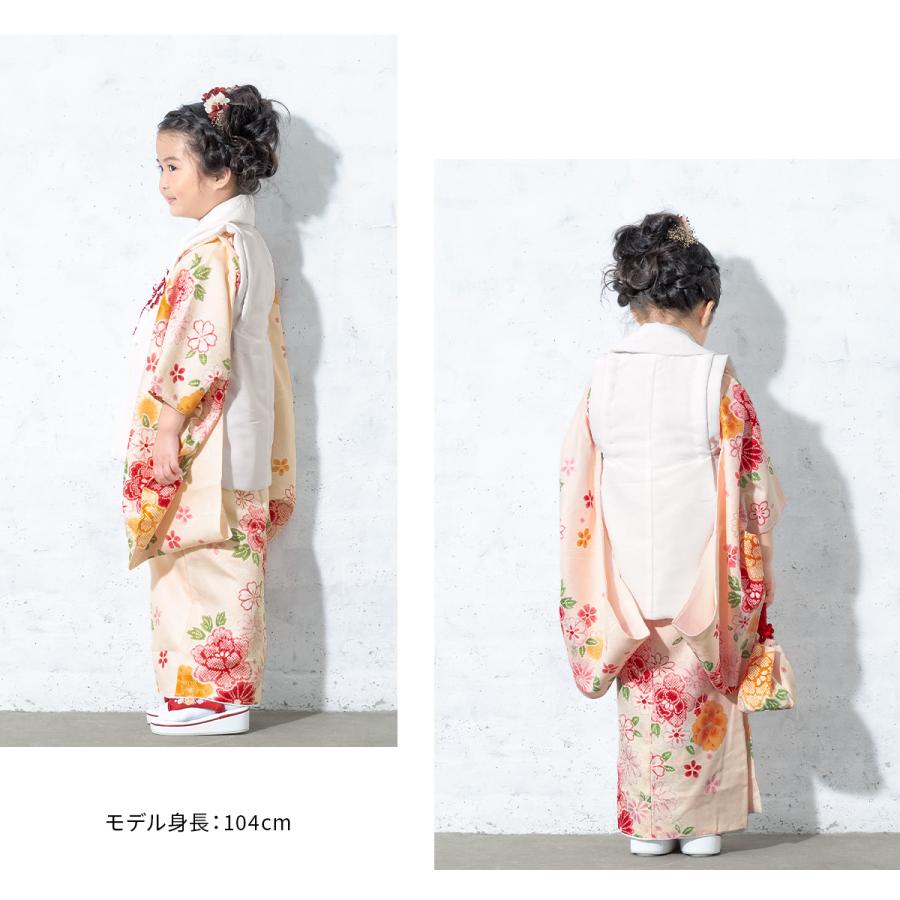 七五三 着物 3歳 販売 女の子 三歳 着物セット 被布セット 白 七五三 着物 3歳 販売 女の子 三歳 着物セット 被布セット 白