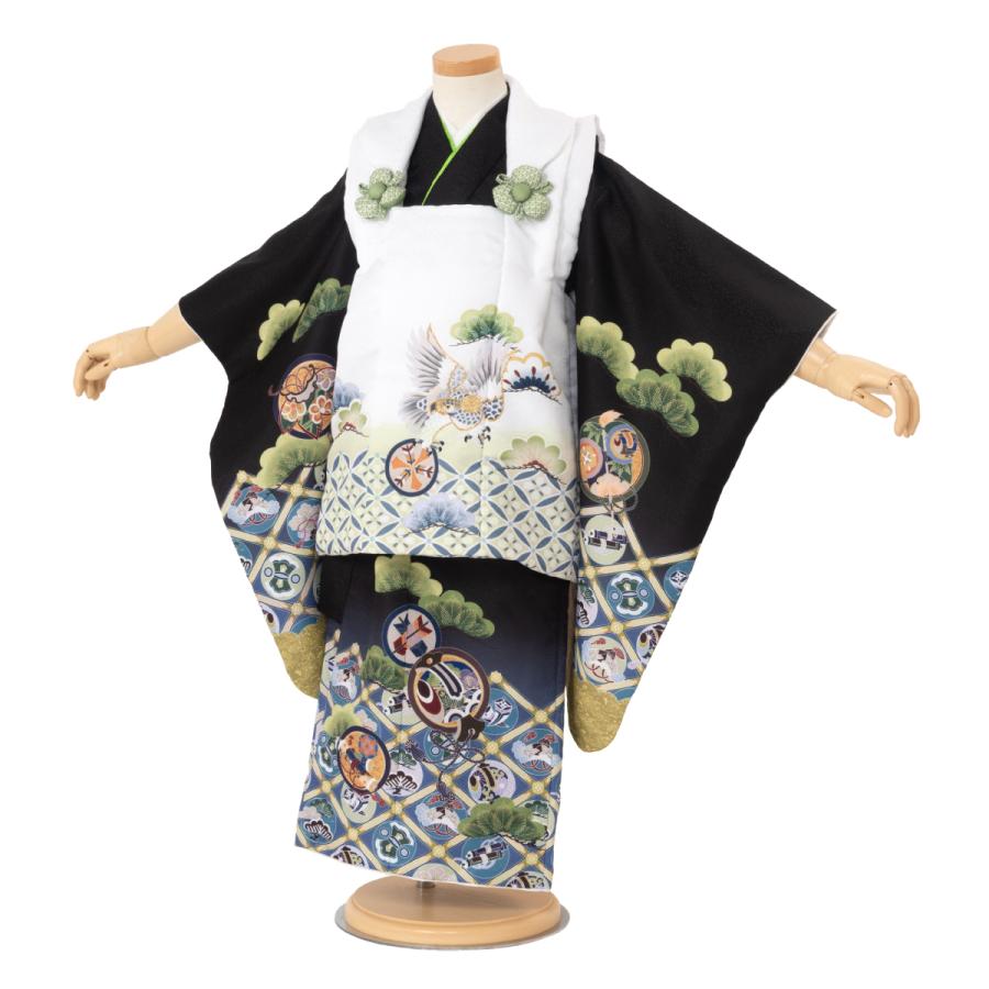 可愛らし！3歳おひふ　新品未使用 SOUBIEN 【予約】七五三 着物 3歳 レトロ 被布 販売 女の子 三歳