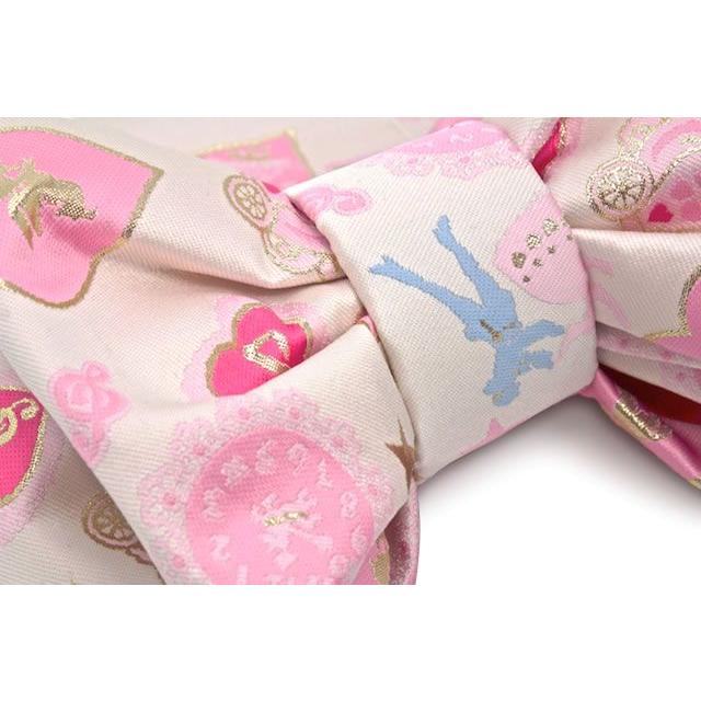 SOUBIEN 作り帯 ブランド 松田聖子 ピンク 結び帯 祝い帯 7歳