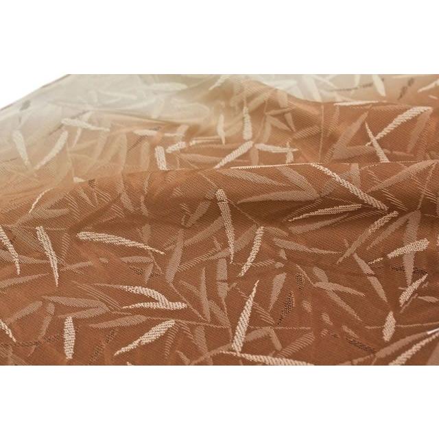 帯揚げ 正絹 日本製 ぼかし染め 茶 丹後ちりめん 草木染め 高級織り