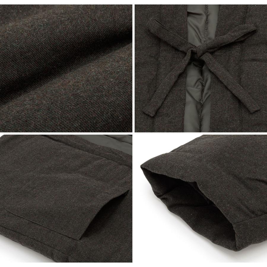 半纏 メンズ レディース ハンテン 半天 おしゃれ 刺繍 スカジャン風 虎 龍 鶴 桜 蝶 ルームウェア どてら 綿入れ 防寒 灰色 紺 赤 緑 M L | SOUBIEN | 02