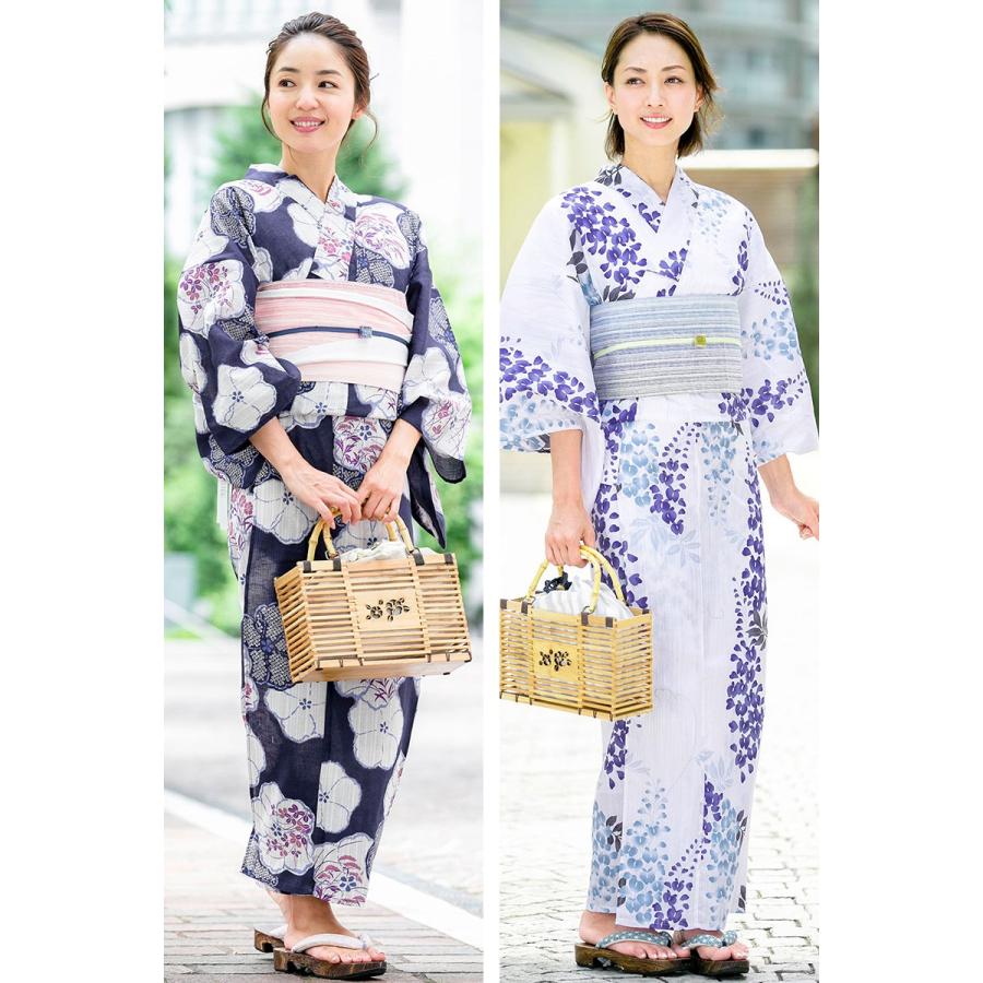 半幅帯 モダン リバーシブル 綿麻 グラデーション 縞 ナチュラル 両面