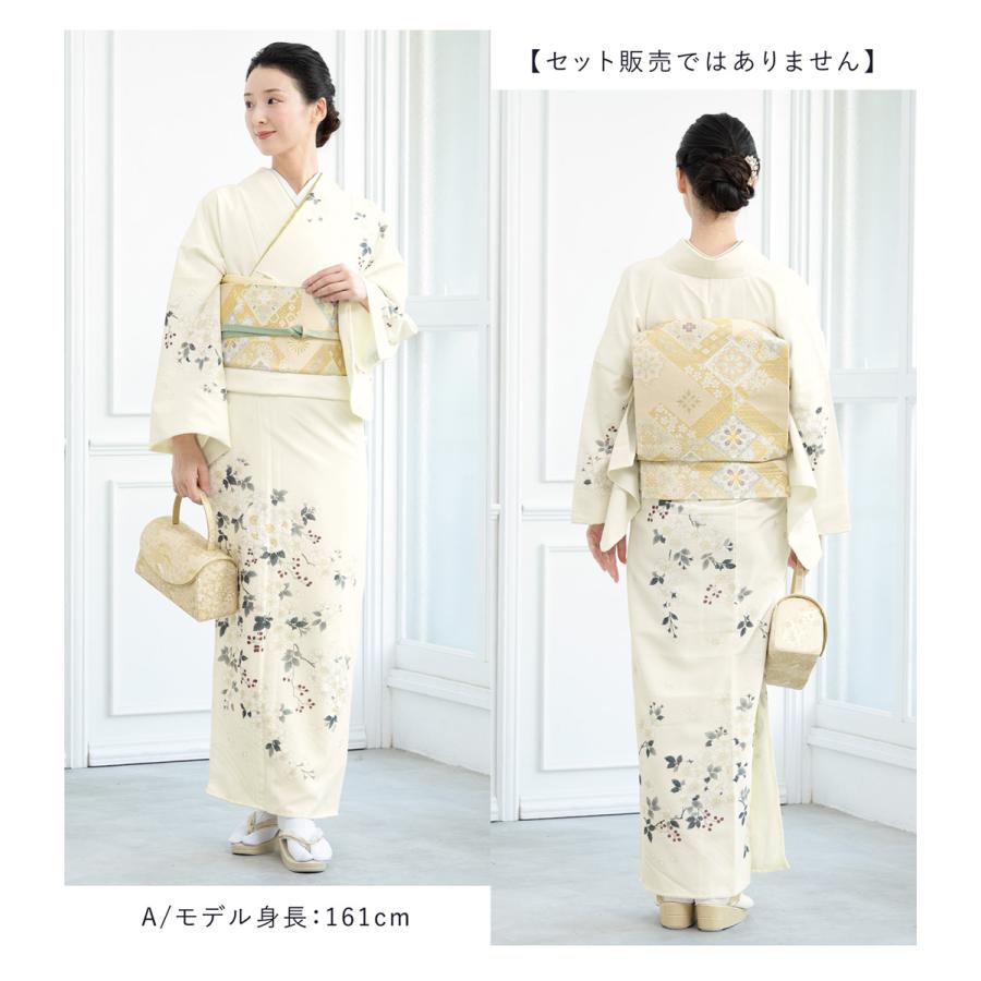 訪問着 単品 レディース 女性 和装 準礼装 お宮参り 入学式 卒業式 七五三 パーティー 洗える 白 ピンク 黒 紺 グレー 桜 販売 購入 M L 送料無料の画像