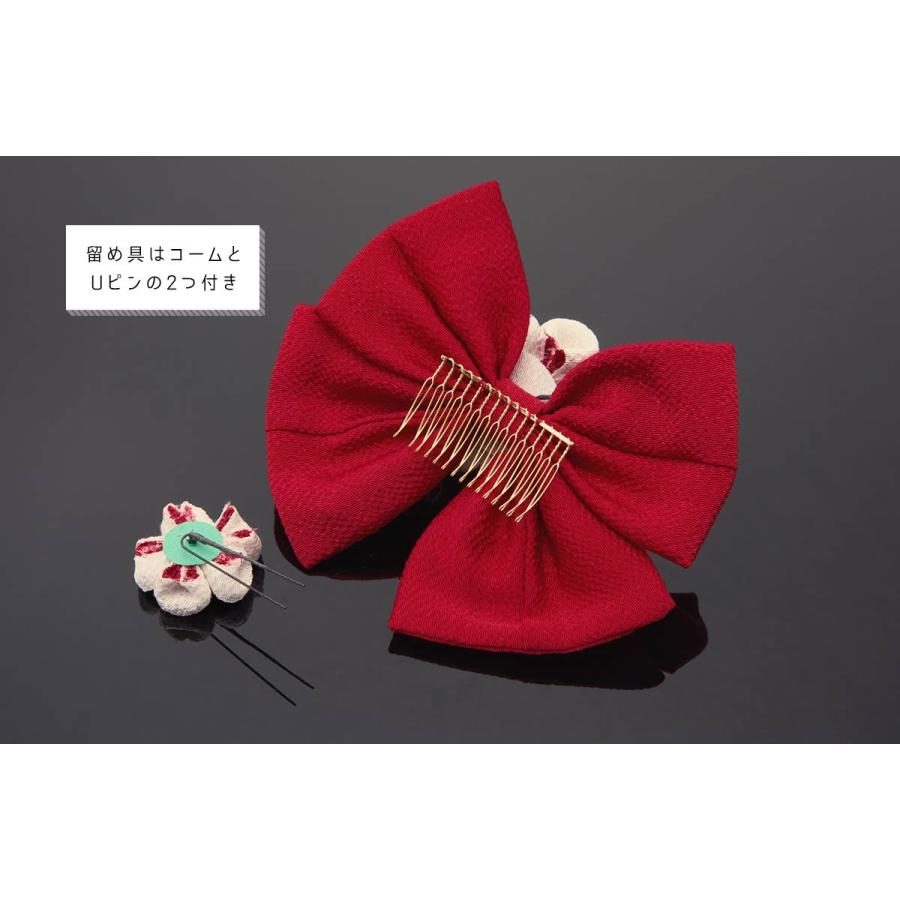 SOUBIEN（創美苑） 髪飾り リボン 卒業式 袴 和装 成人式 振袖 花 赤