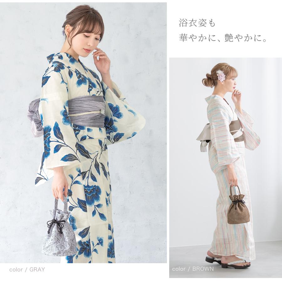 最大67%OFFクーポン 巾着バッグ 巾着 バッグ おしゃれ レース 花唐草