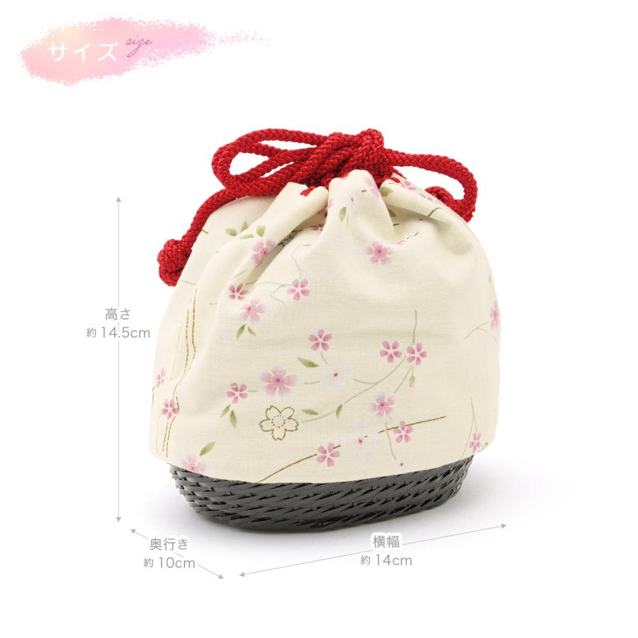 SOUBIEN（創美苑） 七五三 3歳 巾着 かごバッグ 子供 キッズ 女児 浴衣
