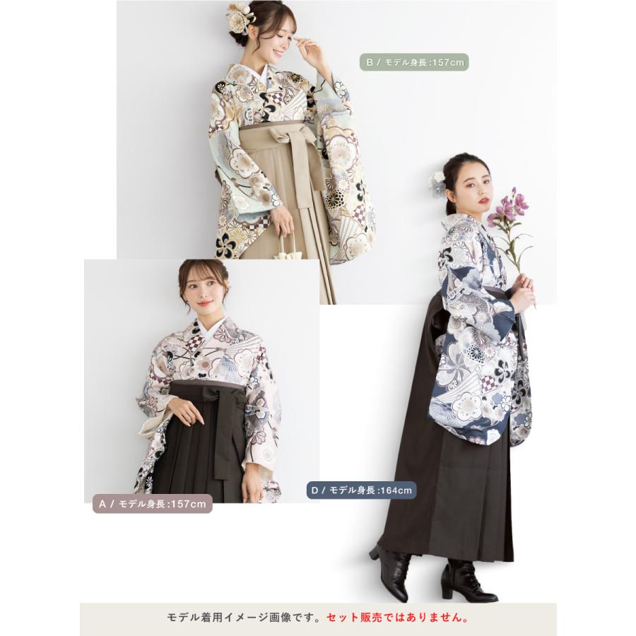 二尺袖 単品 着物 ショート丈 レディース 卒業式 小紋柄 緑 赤 紺 青