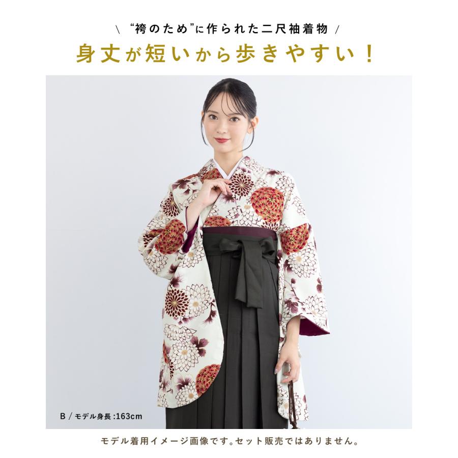 SOUBIEN（創美苑） 二尺袖 単品 着物 ショート丈 レディース 卒業式 小