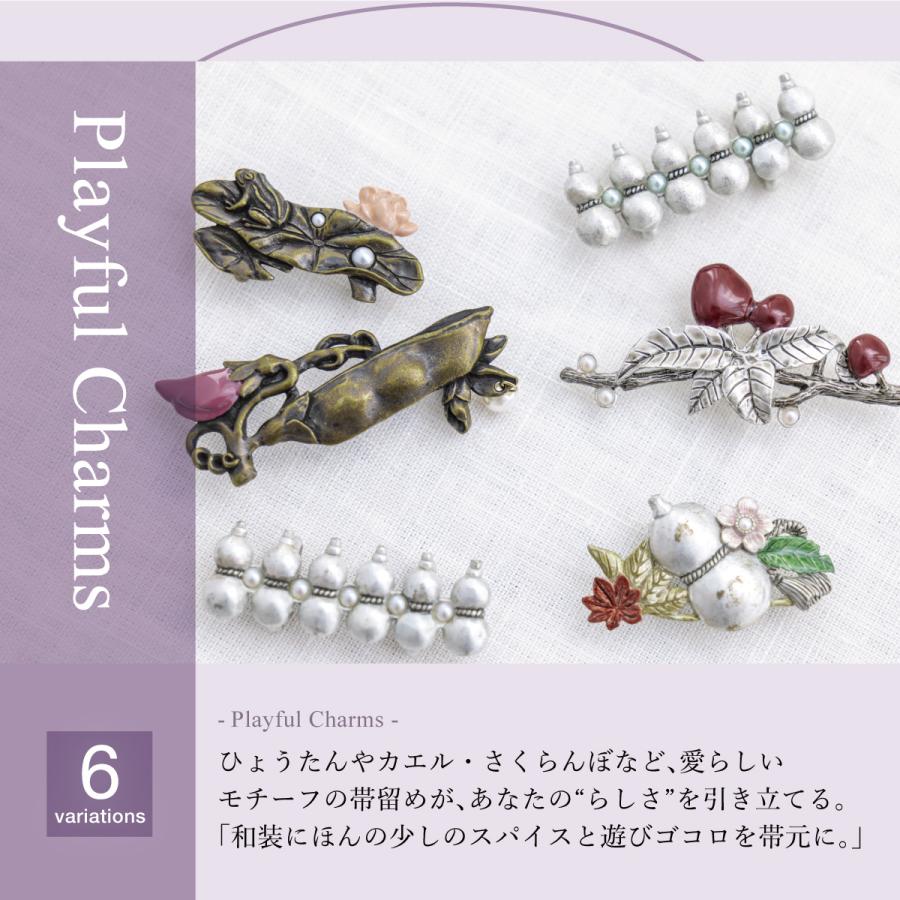 SOUBIEN（創美苑） 帯留め ガラス 蜻蛉玉 とんぼ玉 トンボ玉 ガラス玉