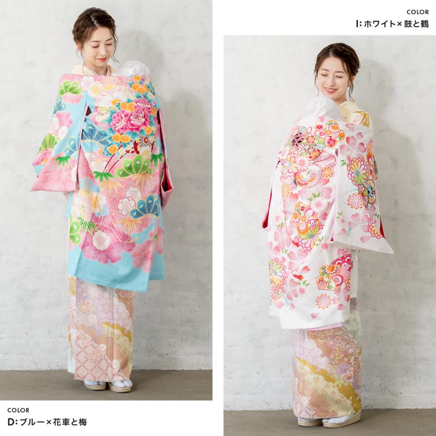 SOUBIEN（創美苑） 産着 女 女の子 販売 初着 白 赤 ピンク 黄色 青 梅
