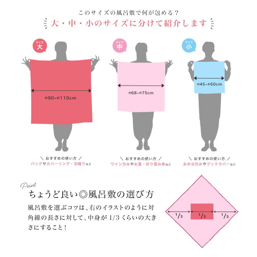 風呂敷 大判 おしゃれ 撥水 薄手 ふろしき リフレイン エコバッグ 綿