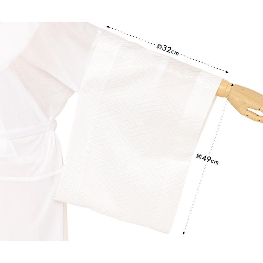 替え袖 和装スリップ用 ワンタッチ 白 女性 レディース リンズ 通年 夏 絽 半襦袢 長襦袢 うそつき 日本製 | SOUBIEN | 05