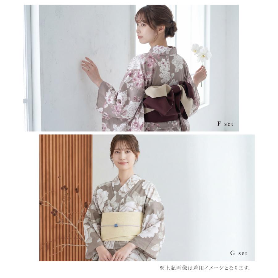 SOUBIEN（創美苑） 浴衣セット レディース 浴衣 帯 セット 大人 2点