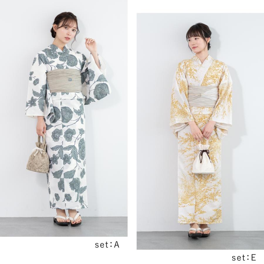 SOUBIEN（創美苑） 浴衣セット レディース 浴衣 帯 セット 大人 2点