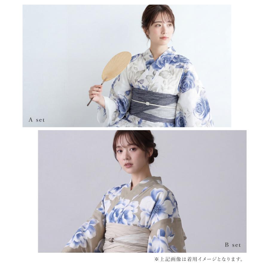 SOUBIEN（創美苑） 浴衣セット レディース 浴衣 帯 セット 大人 2点