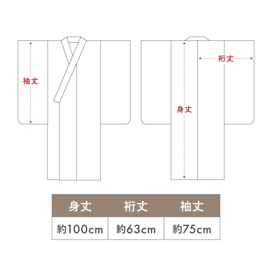 SOUBIEN（創美苑） 長襦袢 ジュニア 袴用 丈短め 洗える 単品 襦袢