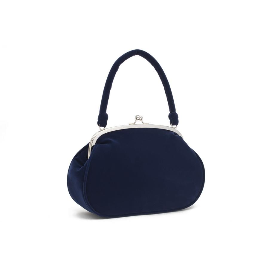 SOUBIEN 成人式 バッグ 単品 がま口バッグ あとりえ座 紺色 ネイビー