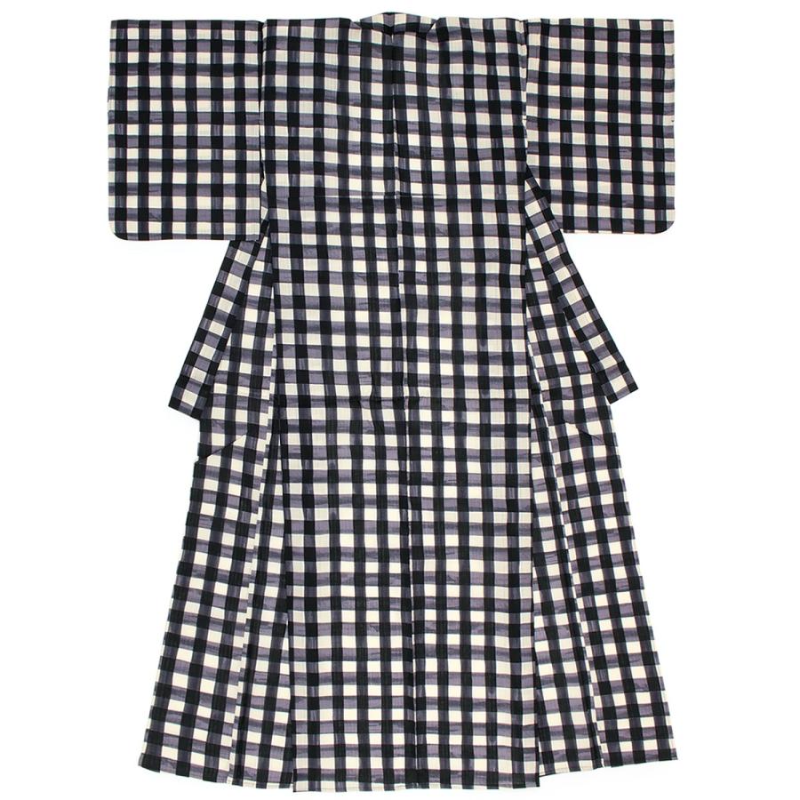 浴衣 レディース Bonheur Saisons 黒 ブラック 白 格子 ギンガムチェック モダン 綿 夏祭り 花火大会 女性用 仕立て上がり Brand1215ok 3131 きもの館 創美苑 通販 Yahoo ショッピング