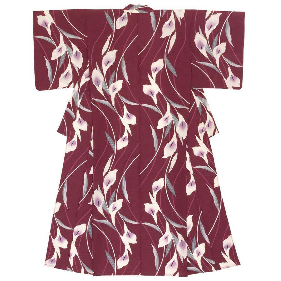 浴衣 レディース 赤 レッド 紫 カラー 花 フラワー 綿 単品 夏祭り 花火大会 女性用 仕立て上がり Brand1266ok 3076 きもの館 創美苑 通販 Yahoo ショッピング