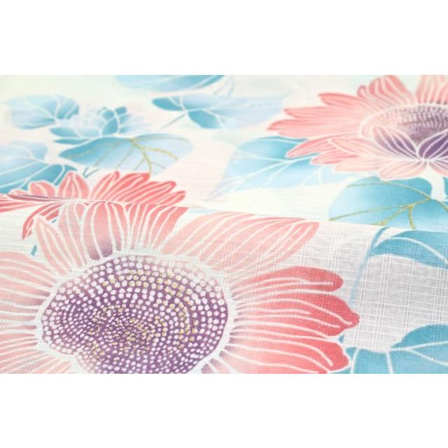 新品浴衣◇ bonheur saisons　ひまわりラメ入り 新品浴衣◇ bonheur saisons ひまわりラメ入りの通販 by cyucyu shop