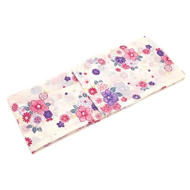 柔らかい 浴衣 レディース 単品 Bonheur Saisons ボヌールセゾン 白 アイボリー ピンク カラフル 花 レトロ柄 ラメ 綿 女性用 50 Off Www Royalheritage Jo