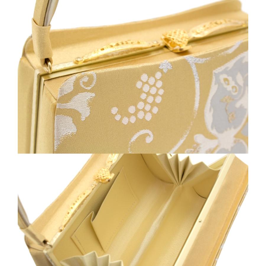 SOUBIEN（創美苑） 草履バッグセット 留袖 金色 ゴールド 灰色 グレー