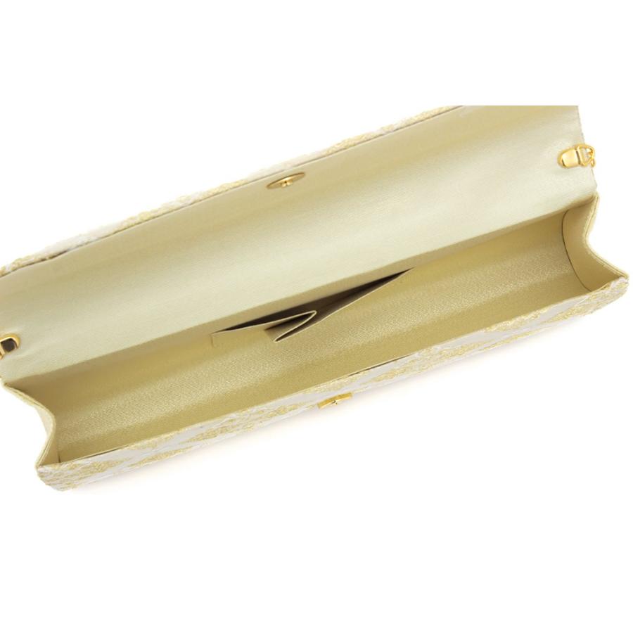 草履バッグセット 留袖用 訪問着用 礼装 フォーマル 高級佐賀錦 金色 ゴールド 花菱 三枚芯 2way 和洋兼用 クラッチバッグ 正絹 帯生地 日本製 【フリーサイズ】 SOUBIEN（創美苑） 草履バッグセット 留袖 高級佐賀錦 金色 ゴールド