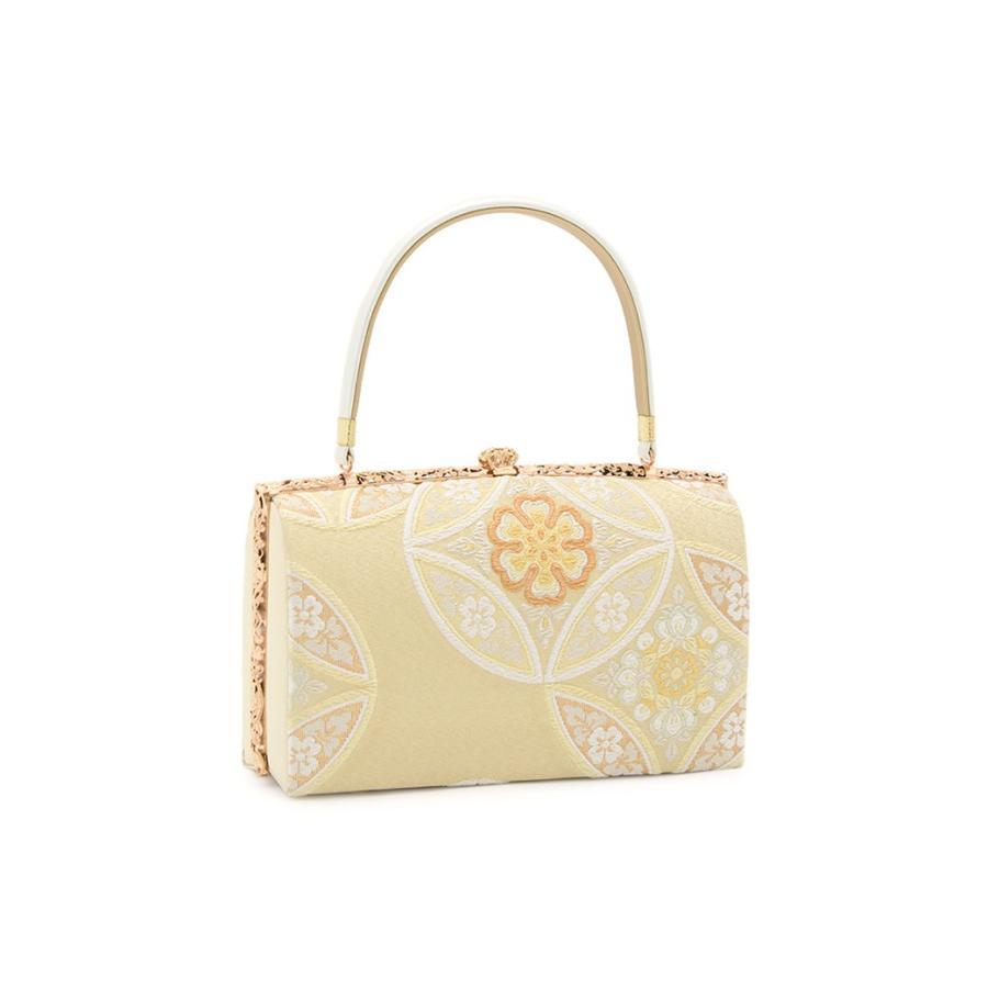 SOUBIEN（創美苑） 草履バッグセット 留袖 金色 シャンパンゴールド 白