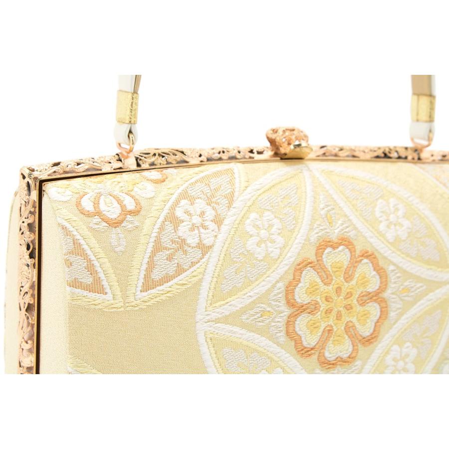 SOUBIEN（創美苑） 草履バッグセット 留袖 金色 シャンパンゴールド 白