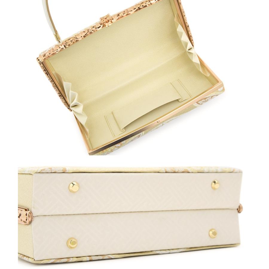 SOUBIEN（創美苑） 草履バッグセット 留袖 金色 シャンパンゴールド 白