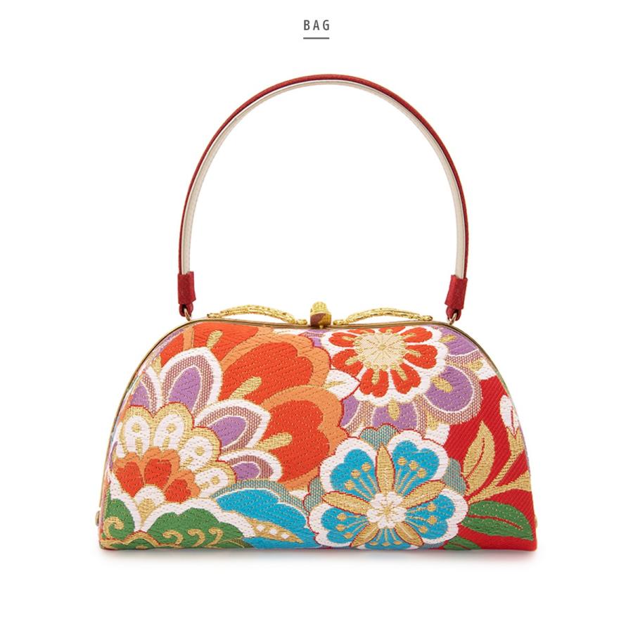 SOUBIEN（創美苑） 草履バッグセット 振袖用 袴姿用 岩佐謹製 赤 金色